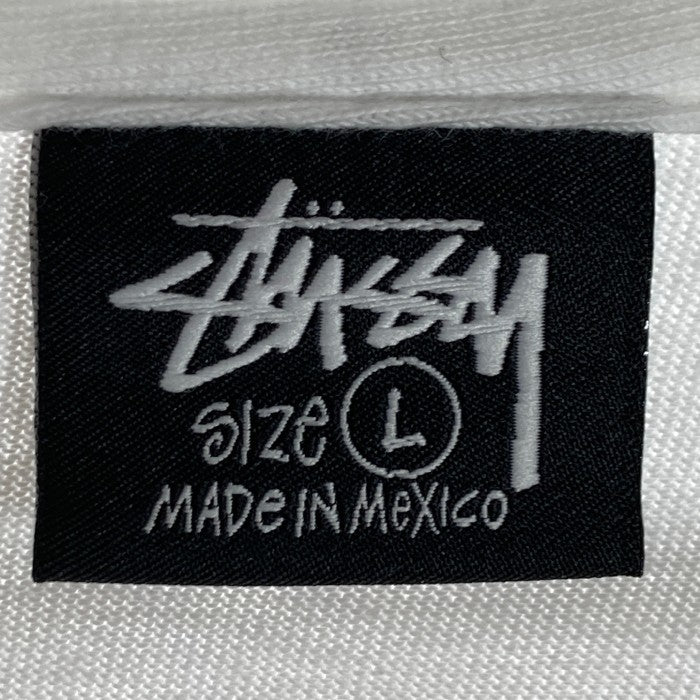 STUSSY ステューシー 8ボール 死神プリントTee ホワイト sizeL