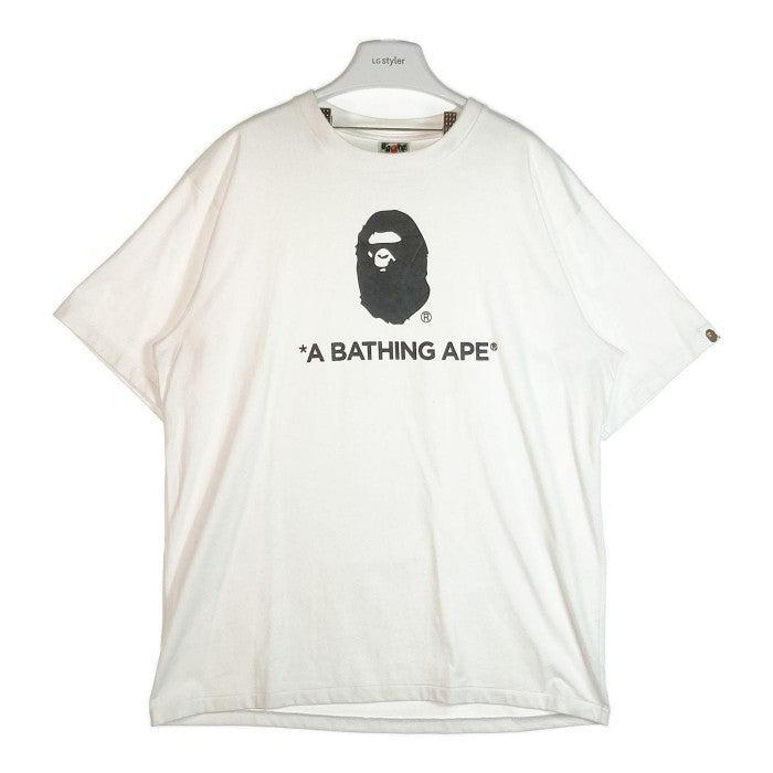 A BATHING APE アベイシングエイプ ロゴプリント Tシャツ ホワイト