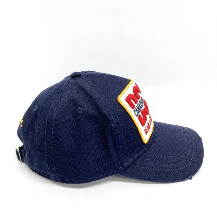 DSQUARED2 ディースクエアード BASEBALL CAP 刺繍 ベースボールキャップ S82BC0196/SJ08C00001SS19  ネイビー 瑞穂店