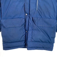 70's THE NORTH FACE ノースフェイス ダウンジャケット フード有 ネイビー Size M 福生店