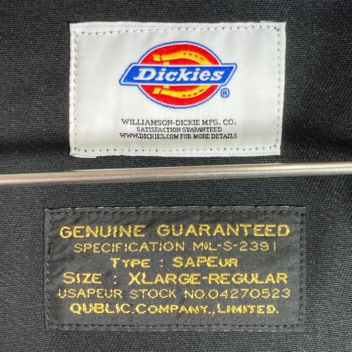 Dickies × SAPEur ディッキーズ × サプール 22SS EWJK-002 ジップアップ ワークジャケット ブラック sizeXL 瑞穂店
