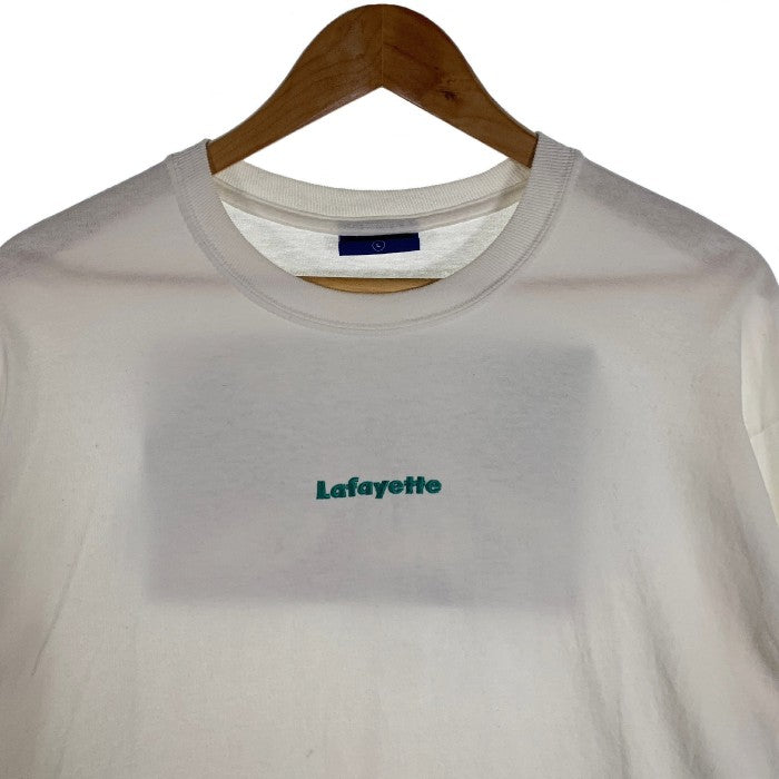 Lafayette ラファイエット 刺繡ロゴ ロングスリーブTシャツ ホワイト Size L 福生店