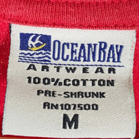 90's MICHAEL JORDAN マイケルジョーダン ALL STAR MVP イラストプリント Tシャツ OCEAN BAY レッド Size M 福生店