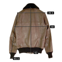 ACANTHUS アカンサス L1314B cow leather souvenir jkt 牛革 オールレザー レザージャケット ブラウン sizeM 瑞穂店
