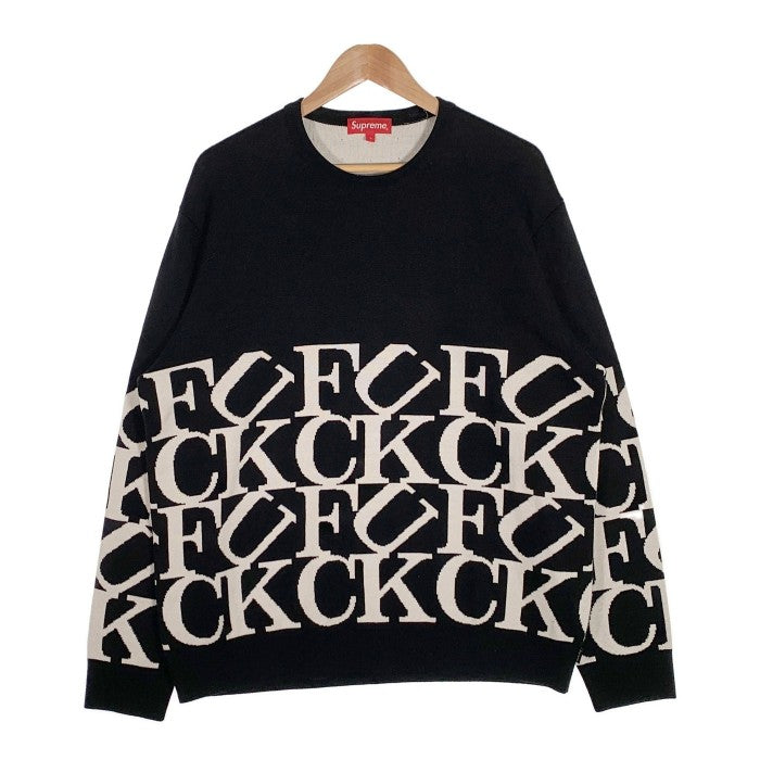 SUPREME シュプリーム 20AW Fuck Sweater ファック セーター アクリル ウール ブラック Size L 福生店 –  GolRagオンラインショップ