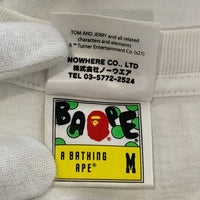 A BATHING APE アベイシングエイプ TOM&JERRY BABY MILO TEE トムとジェリー マイロ Tシャツ ホワイト Size M 福生店
