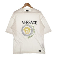 VERSACE JEANS COUTURE ヴェルサーチジーンズクチュール メデューサプリント Tシャツ ホワイト Size M 福生店