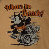 TOYS McCOY トイズマッコイ フィリックス Where's The Beach プリントTシャツ イエロー Size L 福生店