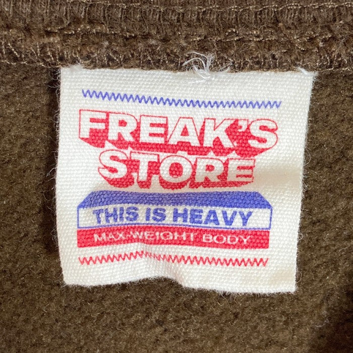 FREAK'S STORE フリークスストア ベビーウエイトビックシルエットクルーネックスウェット ブラウン sizeM 瑞穂店