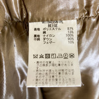 WILDTHINGS × PLST ワイルドシングス × プラステ WT19435N-PL マウンテンダウンジャケット ベージュ sizeM 瑞穂店