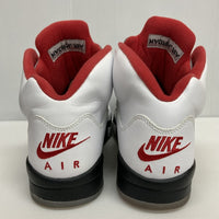 NIKE ナイキ AIR JORDAN5 RETRO Fire Red エアジョーダン5 レトロ ファイア レッド DA1911-102 ホワイト size27.5cm 瑞穂店