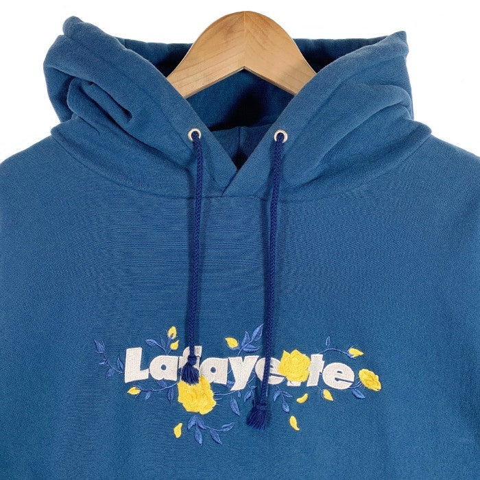 Lafayette ラファイエット LFYT ローズ ロゴ刺繡 プルオーバースウェットパーカー USコットン ブルー LA200503 Size XL  福生店