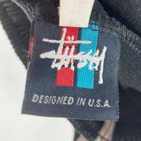 STUSSY ステューシー トラックパンツ USA製 サイドリフレクター ブラック sizeL 瑞穂店