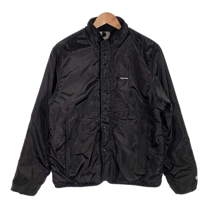 M 黒 Supreme Reversible Fleece Jacket