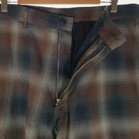 SSZ エスエスズィー 21AW オンブレチェック フランネル ワイドパンツ ブラウン 21F-SK054 Size L 福生店