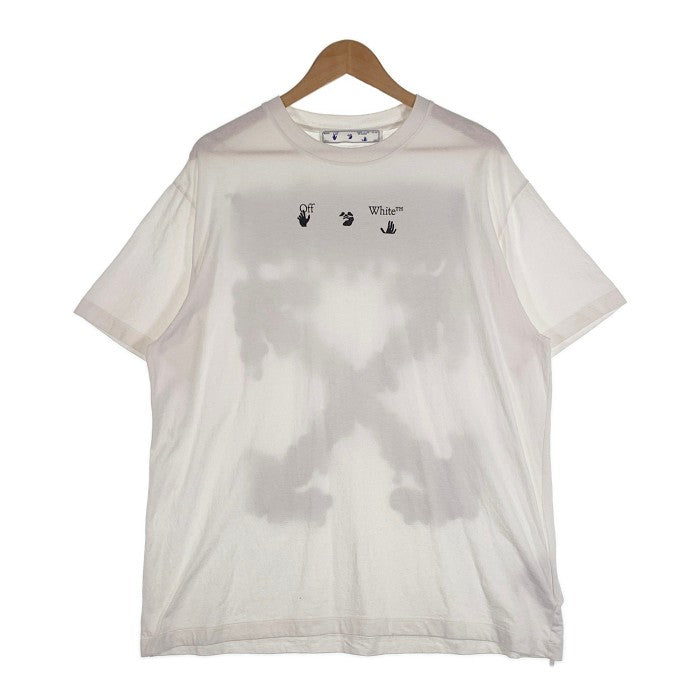 柄デザインプリントoff-whiteオーバーサイズMサイズTシャツ