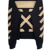 OFF-WHITE オフホワイト 20SS Tape Arrows Slim Crewneck テープ アロー スリム クルーネック トレーナー ブラック 並行品 Size L 福生店