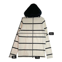HUF ハフ パーカー ボーダー オフホワイト sizeL 瑞穂店