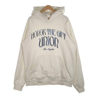 HONOR THE GIFT オナーザギフト UNION ユニオン プリント プルオーバースウェットパーカー ホワイト Size XL 福生店