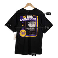 adidas アディダス LAKERS レイカーズ 2010 NBA FINALS CHAMPIONS プリント Tシャツ ブラック デッドストック Size M 福生店
