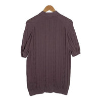 KITH キス ケーブルニット ポロシャツ コットン レーヨン パープル Size S 福生店