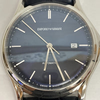 EMPORIO ARMANI エンポリオアルマーニ 自動巻き オートマチック デイト ARS3011 ネイビー 付属あり 瑞穂店
