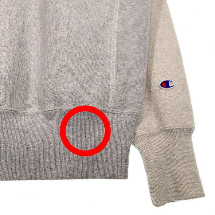 Champion チャンピオン REVERSE WEAVE リバースウィーブ クルーネックスウェットトレーナー 袖切替 Size L 福生店