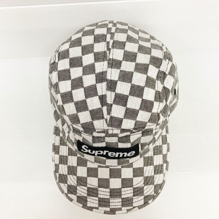 SUPREME シュプリーム 18SS Checkerboard Box Logo Camp Cap キャンプキャップ グレー 瑞穂店