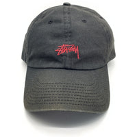 STUSSY ステューシー 刺繡ロゴ 6パネルキャップ ブラック 福生店