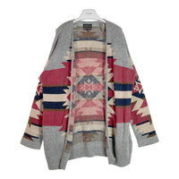 PENDLETON × niko and... 76925500 別注 ペンドルトンコラボ ニコアンド Vロングカーディガン ウール グレー sizeM 瑞穂店