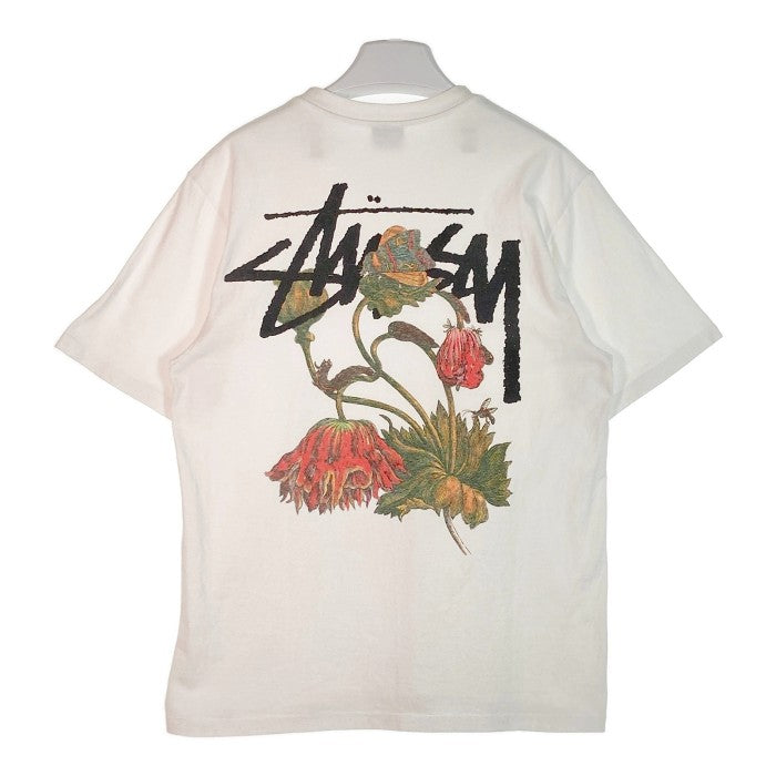 STUSSY ステューシー WITHERED FLOWER TEE ウィザードフラワー Tシャツ ホワイト sizeM 瑞穂店