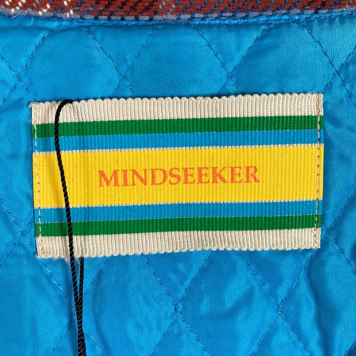 MINDSEEKER マインドシーカー 17AW CHECK SHIRT JKT 中綿入りオーバーサイズチェックシャツジャケット ブルー系 sizeM  瑞穂店