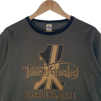TOYS McCOY トイズマッコイ Johnson Motors No.1 リンガーTシャツ ブラック Size L 福生店