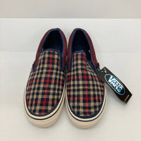 VANS バンズ V98FLN slip on スリッポン フランネル チェック バーガンディ size27.5cm 穂店