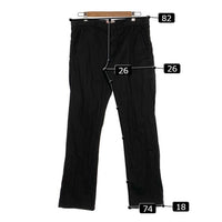 PRADA SPORT プラダスポーツ コットン ナイロン テーパード スラックス シューカット ブラック Size 46 福生店