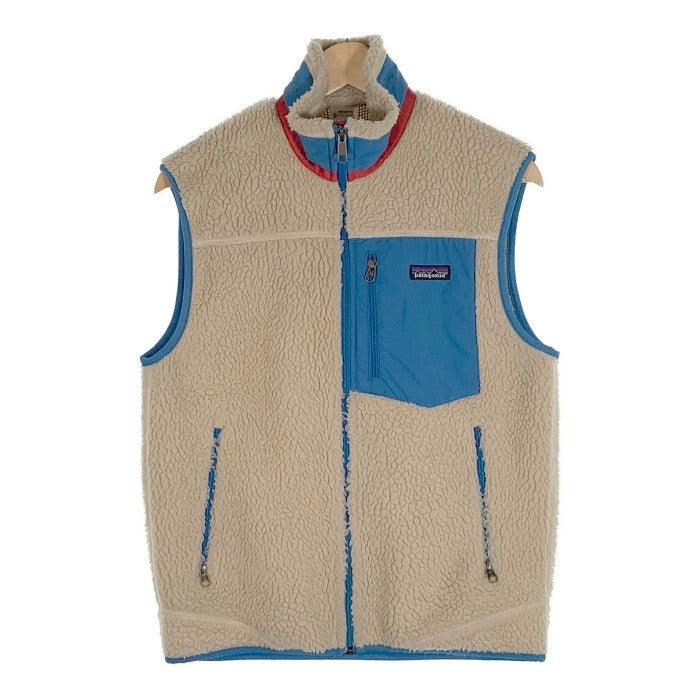 patagonia パタゴニア Classic Retro-X Vest クラシックレトロX フリースベスト ホワイト ブルー 23046F0 Size S