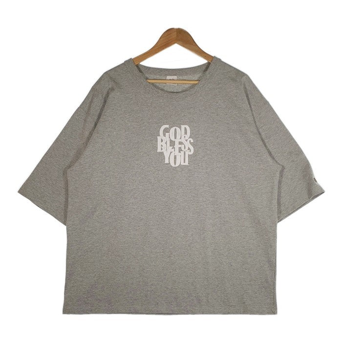 GOD BLESS YOU ゴットブレスユー 22SS FRUIT OF THE LOOM BIG TEE ビッグサイズ Tシャツ グレー Size  L 福生店