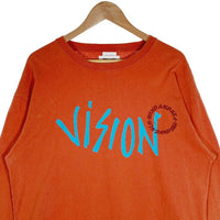 WIND AND SEA ウィンダンシー VISION ヴィジョン プリント ロングスリーブTシャツ オレンジ WDS-C-VISN-23-Q4-CS-01 Size XL 福生店