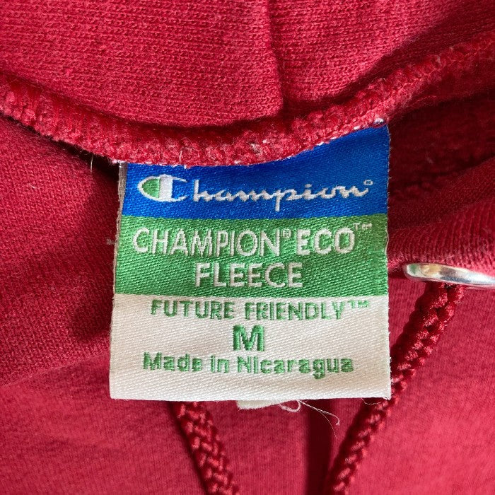 champion eco fleece チャンピオン エコ フリース パーカースウェット プルオーバー レッド sizeM 瑞穂店