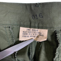 60's U.S.ARMY ジャングルファティーグ カーゴパンツ リップストップ 67年会計 Size S-R 福生店