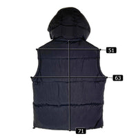 DIESEL ディーゼル W-ROLFYS-SL 23AW ダウン フーデット ベスト ブラック size46 瑞穂店