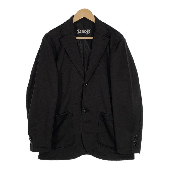 Schott ショット JERSEY 2B JACKET ジャージ テーラードジャケット ブラック 782-3152014 Size L 福生店