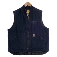 Carhartt カーハート ダックベスト 中綿 キルティング ネイビー メキシコ製 V02 MDT Size XL 福生店