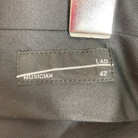LAD MUSICIAN ラッドミュージシャン 1B JACKET WOOL GABARDINE INKJET (FLOWER) 2019AW 2219-311 花柄 ジャケット GABARDINE INKJET FLOWER SLACKS 2219-570 セットアップ ブラック size42 瑞穂店