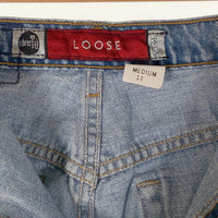 US古着 90's Levi's Silver Tab リーバイス シルバータブ Loose ルーズフィット テーパードデニムパンツ USA製 Size M 12 福生店