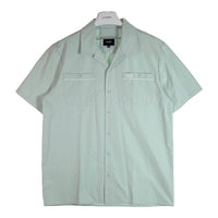 HUF ハフ GAS STATION S/S WOVEN SHIRTS 半袖ワークシャツ グリーン系 ハーバーグレー sizeL 瑞穂店