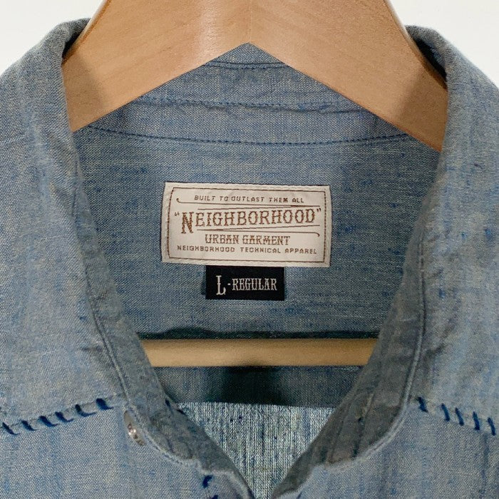 NEIGHBORHOOD ネイバーフッド 13SS HEAD LIGHT.ST SHIRTS 半袖 シャンブレーシャツ Size L 福生店