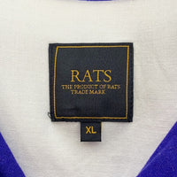 RATS ラッツ BOWLING SHIRT ボーリングシャツ レーヨン リネン ブルー Size XL 福生店
