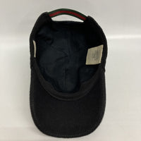 GUCCI グッチ GGロゴ刺繍 シェリーライン ウール ベースボール キャップ ブラック sizeS 瑞穂店