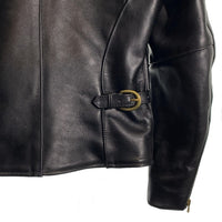 VANSON バンソン レザー シングルライダースジャケット ライナー付 ブラック Size 34 福生店